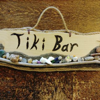 Tiki Bar Beach Sign